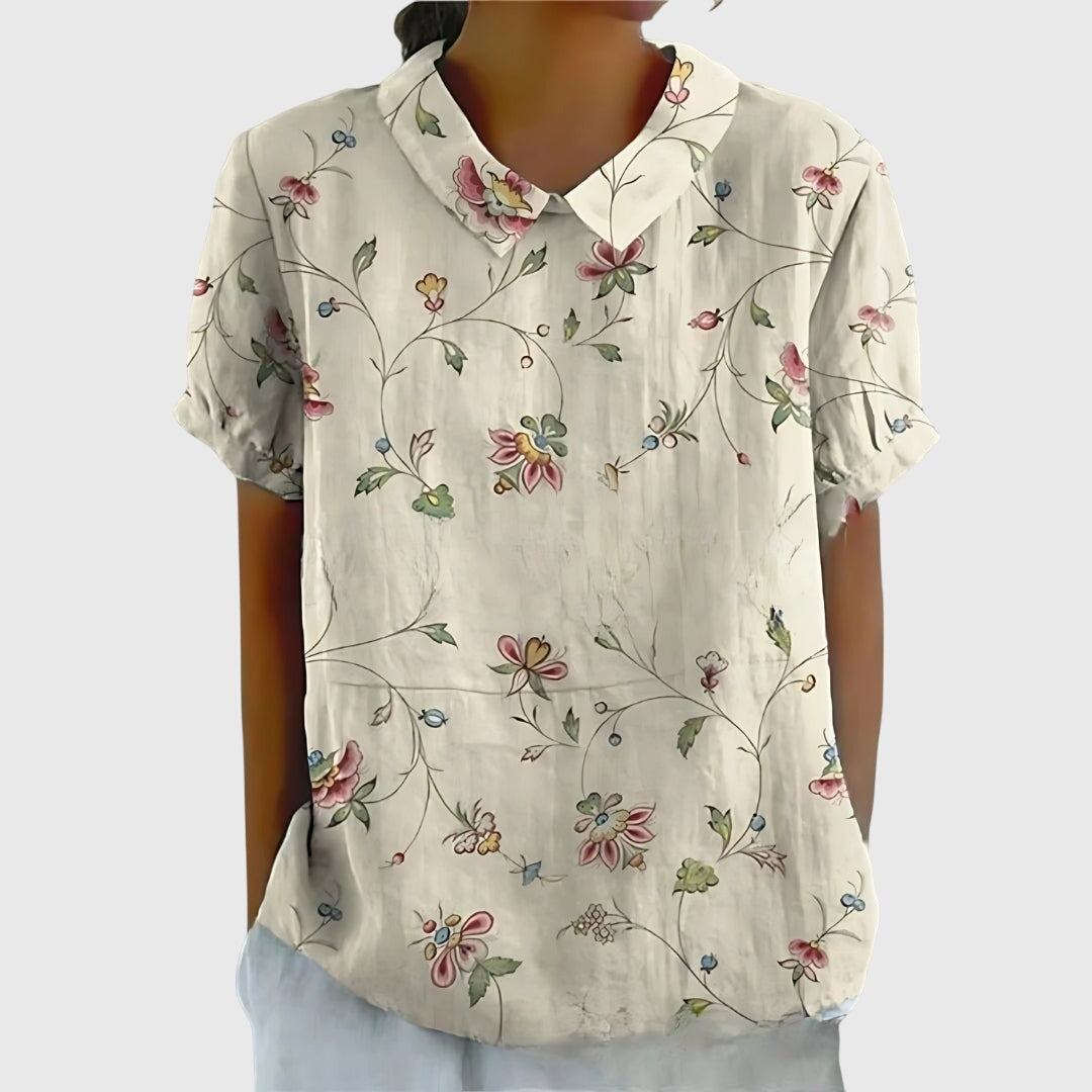 Jenna™ | Floral Chiffon Top for Every Occasion