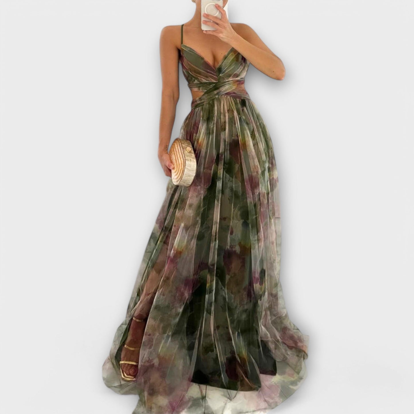 Annai Mesh Prom Dress - Chic and Flattering for Any Occasion