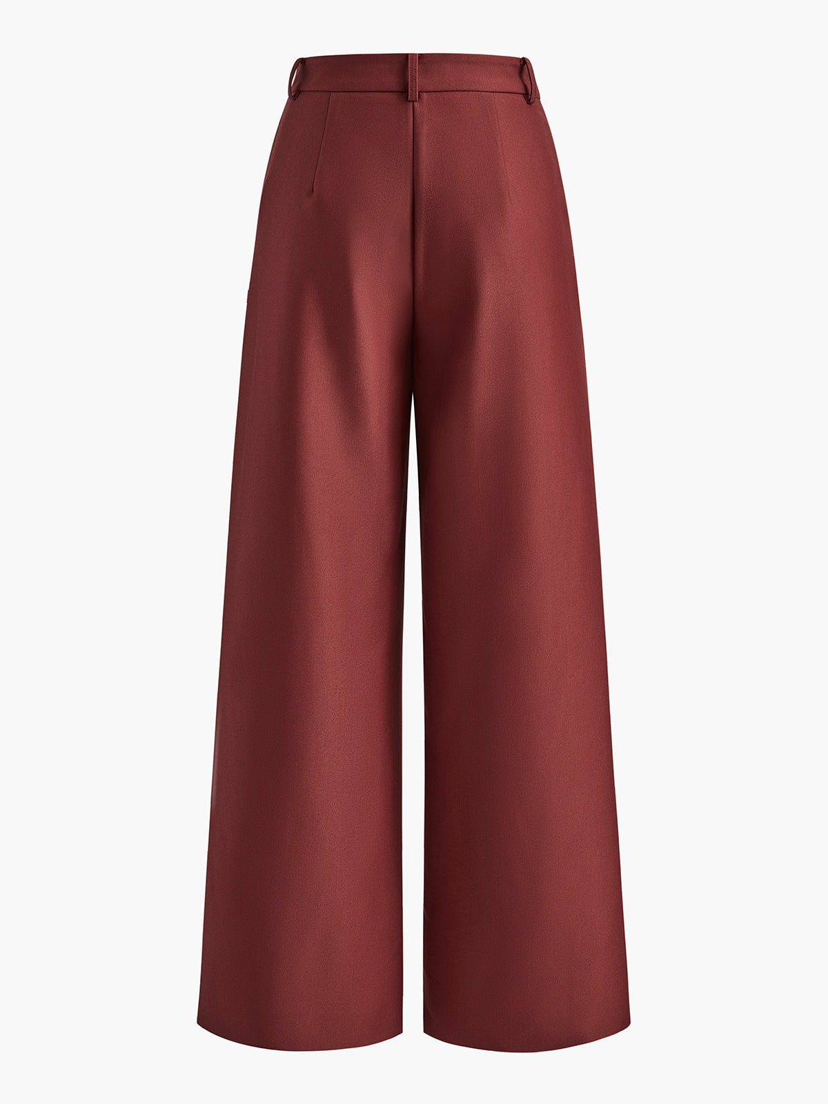 Regular fit long pants on a plain background.