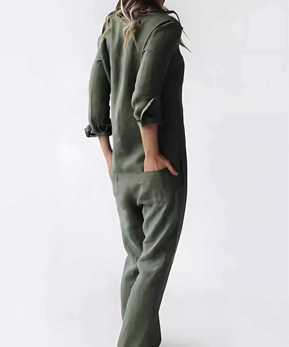Cotton-Linen Jumpsuit for Women 5