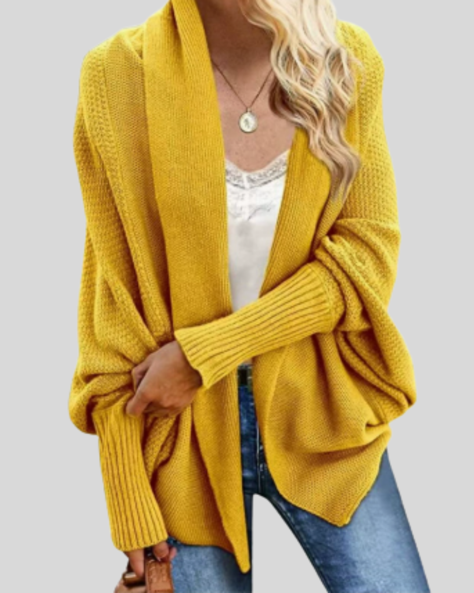 Women's Batwing Knit Cardigan | Open Front Layering