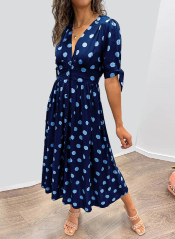 MAXIMA | Polka dot dress 9