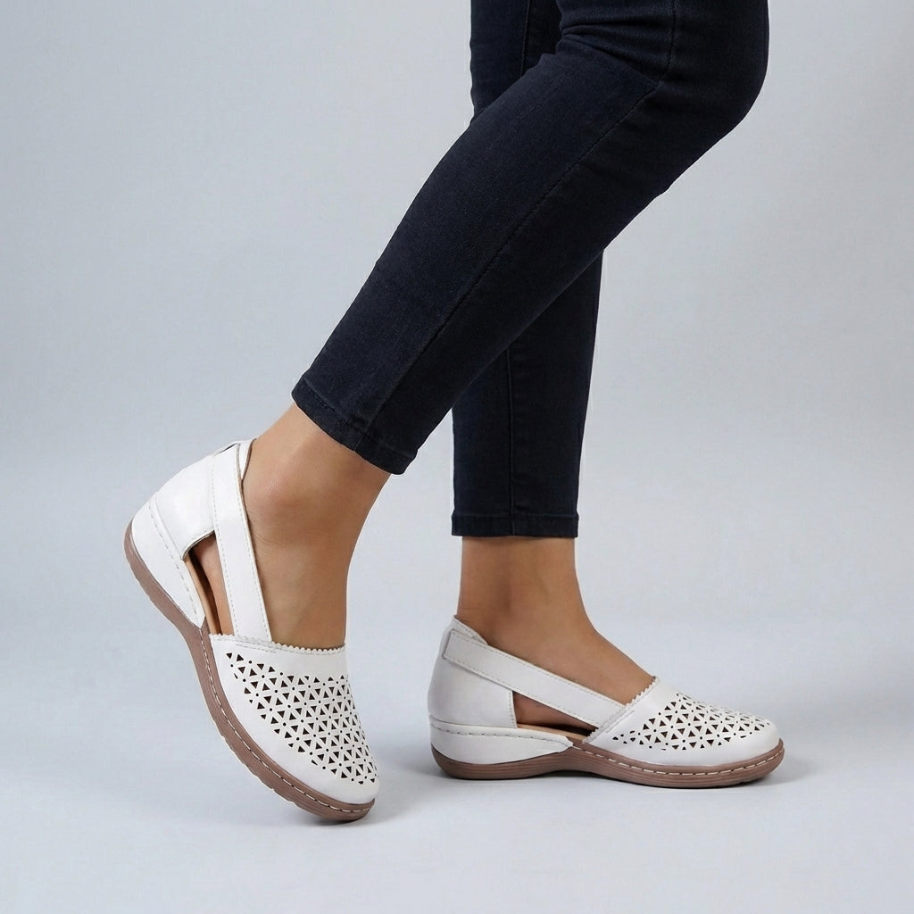 Women's Sandals | Orthopedic Comfort & Scalloped Cut-Out Design