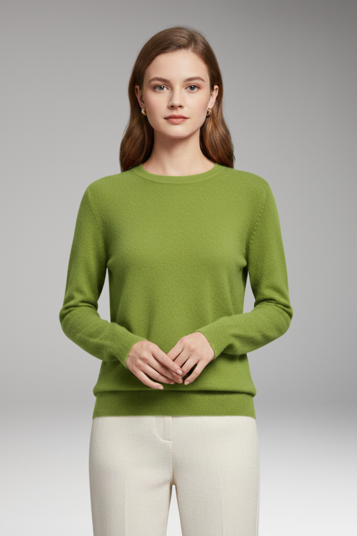 Women's Sweater with O-Neckline and Long Sleeves 13