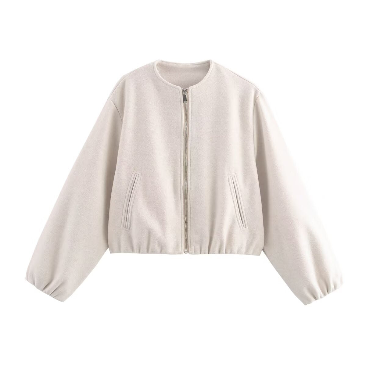 Women's Bomber Jacket | Cropped Fit & Elasticated Hem