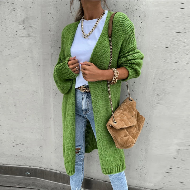 Women's Cardigan | Mid-Length & Elegant Design