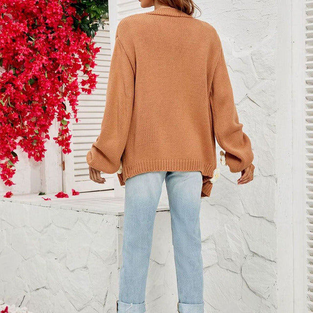 Women's Casual Cardigan | 3D Floral Design