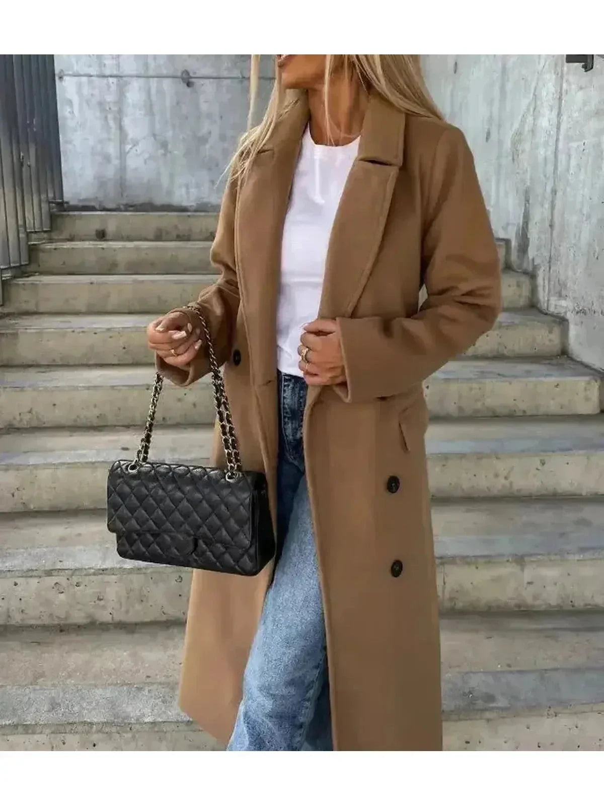 Women's Coat | Double-Breasted & Elegant