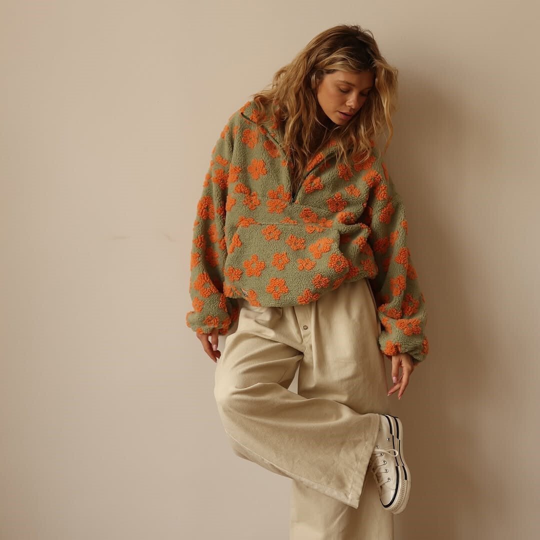 Women's Floral Jumper | Oversized & Warm