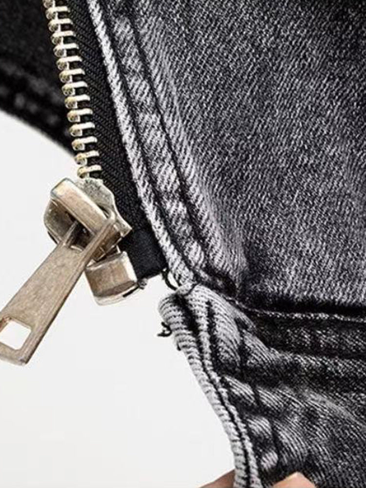 Women's Gilet | Biker Zip Detail