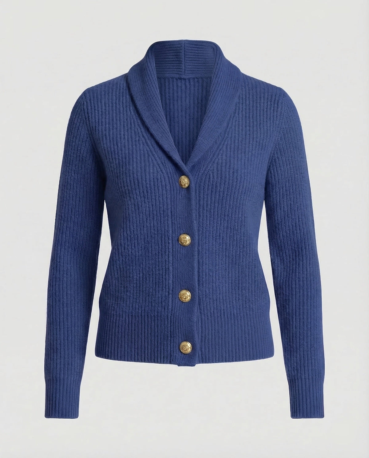Women's Knit Cardigan | Lapel Collar & Button-Front