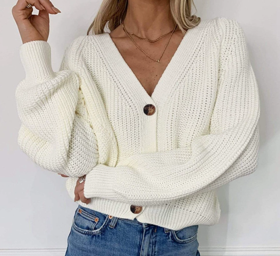 Women's Knitted Button Cardigan | Soft & Warm Layering