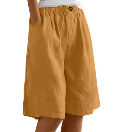 Women's Shorts | Elastic Waist & Loose Fit