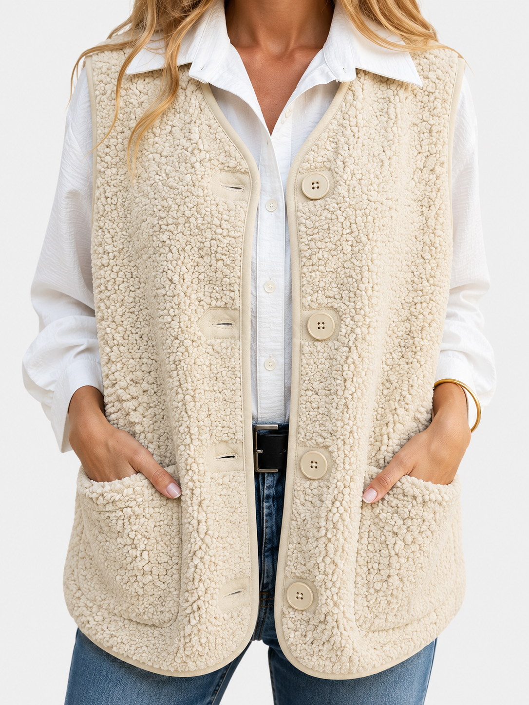 Women's Teddy Gilet | Warm & Cosy
