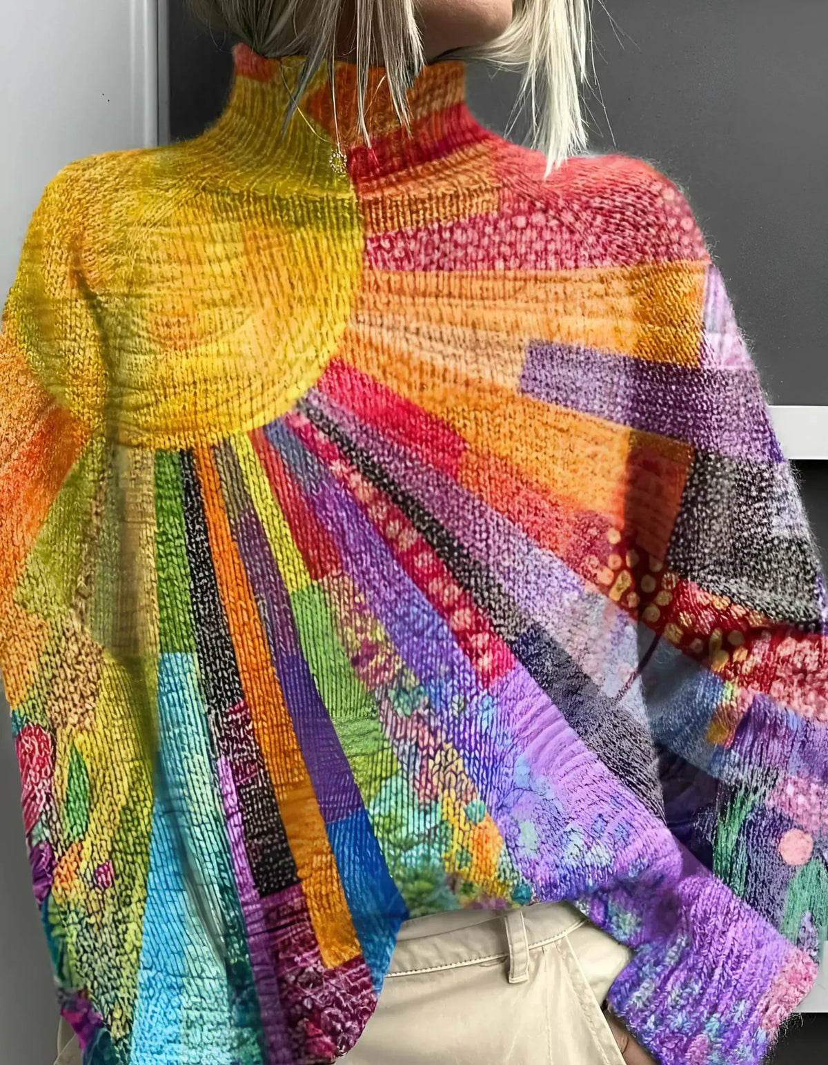 Women's Turtleneck Sweater | Colourful & Cosy Fit