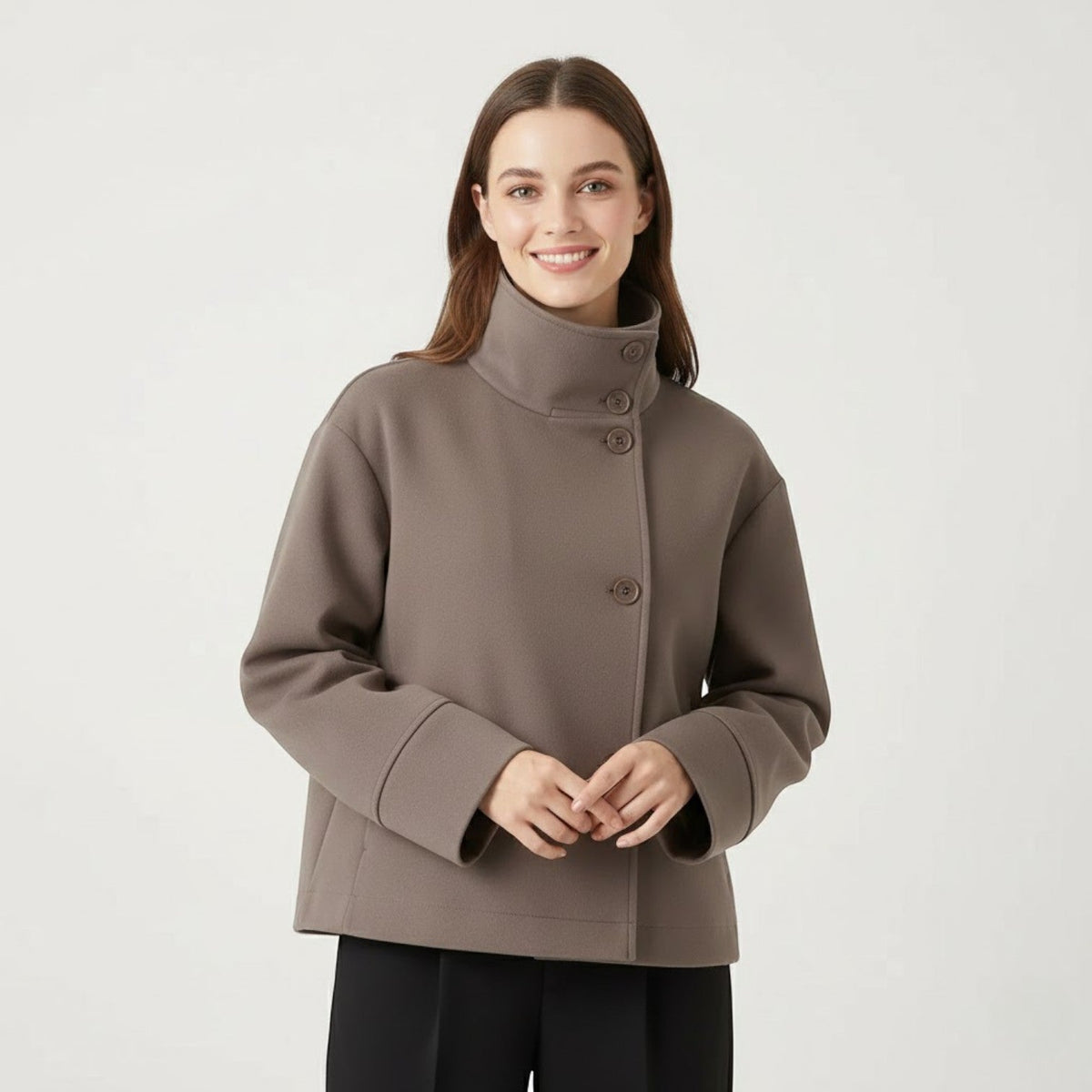 Women's Winter Coat | High Collar & Relaxed Fit