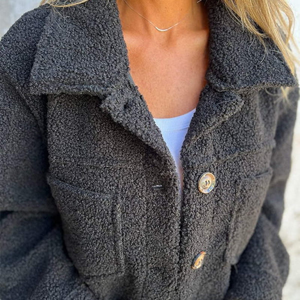 Women's Short Jacket | Revere Collar & Button Fastening 8