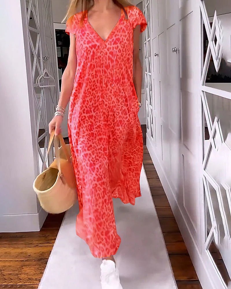 Chic V-Neck Maxi Dress for Every Occasion