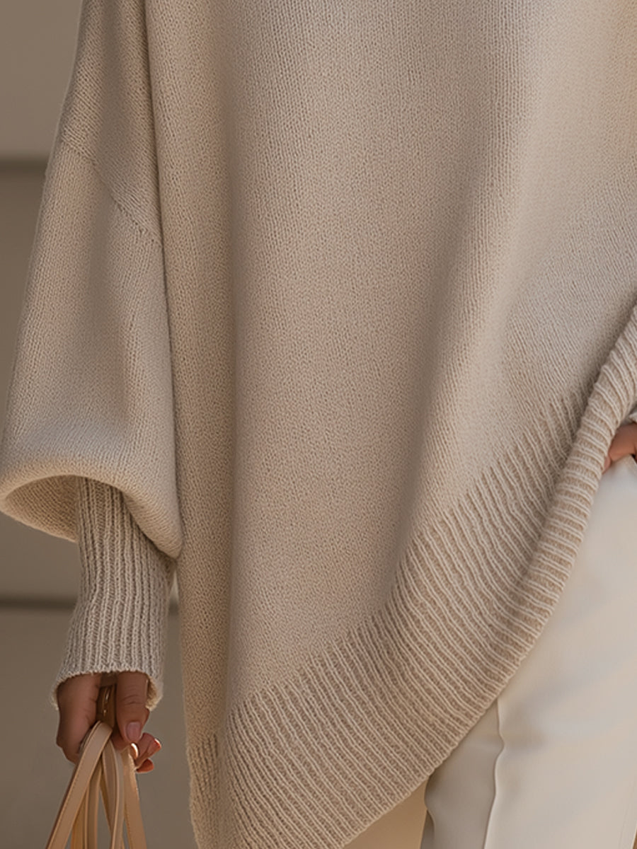 Women's Oversized Jumper | Relaxed Fit & Ribbed Trim