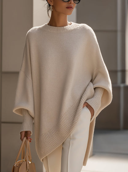 Women's Oversized Jumper | Relaxed Fit & Ribbed Trim