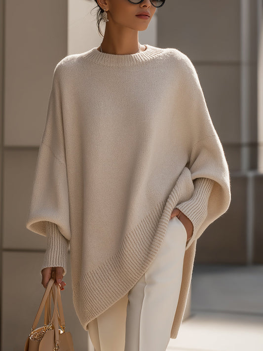 Women's Oversized Jumper | Relaxed Fit & Ribbed Trim