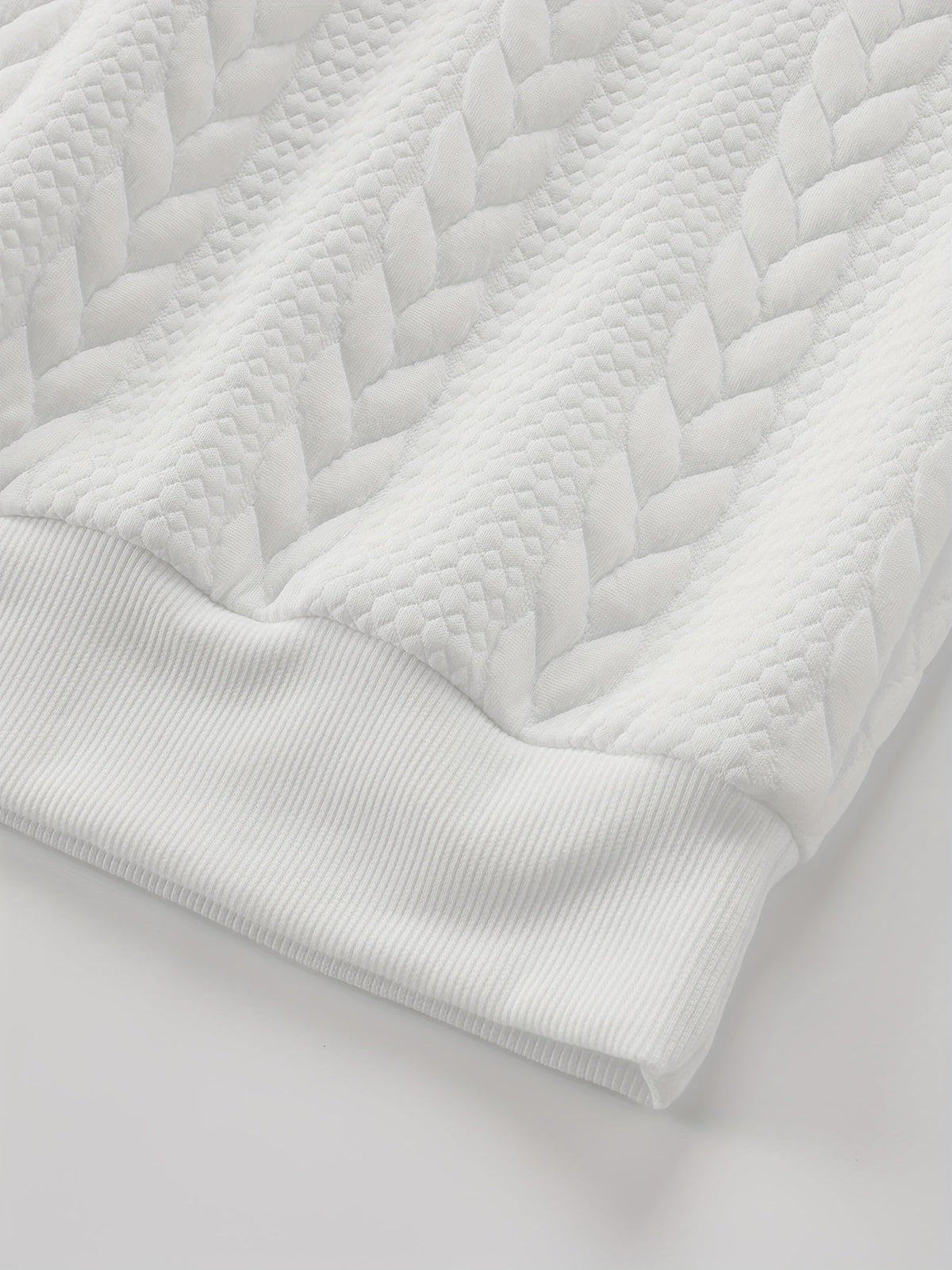 Men's Cable Knit Sweatshirt | Relaxed Fit & Textured 11