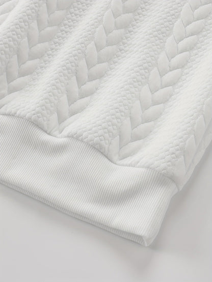 Men's Cable Knit Sweatshirt | Relaxed Fit & Textured 11