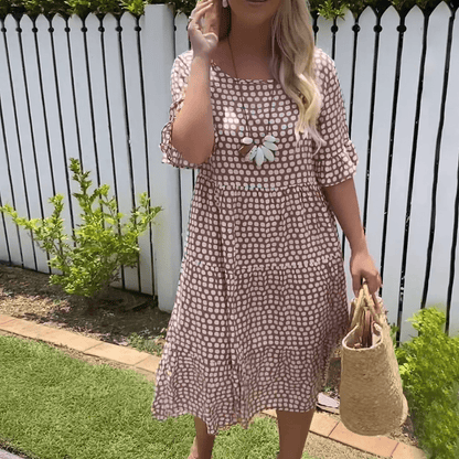 Zora Sable Midi Dress for Any Occasion