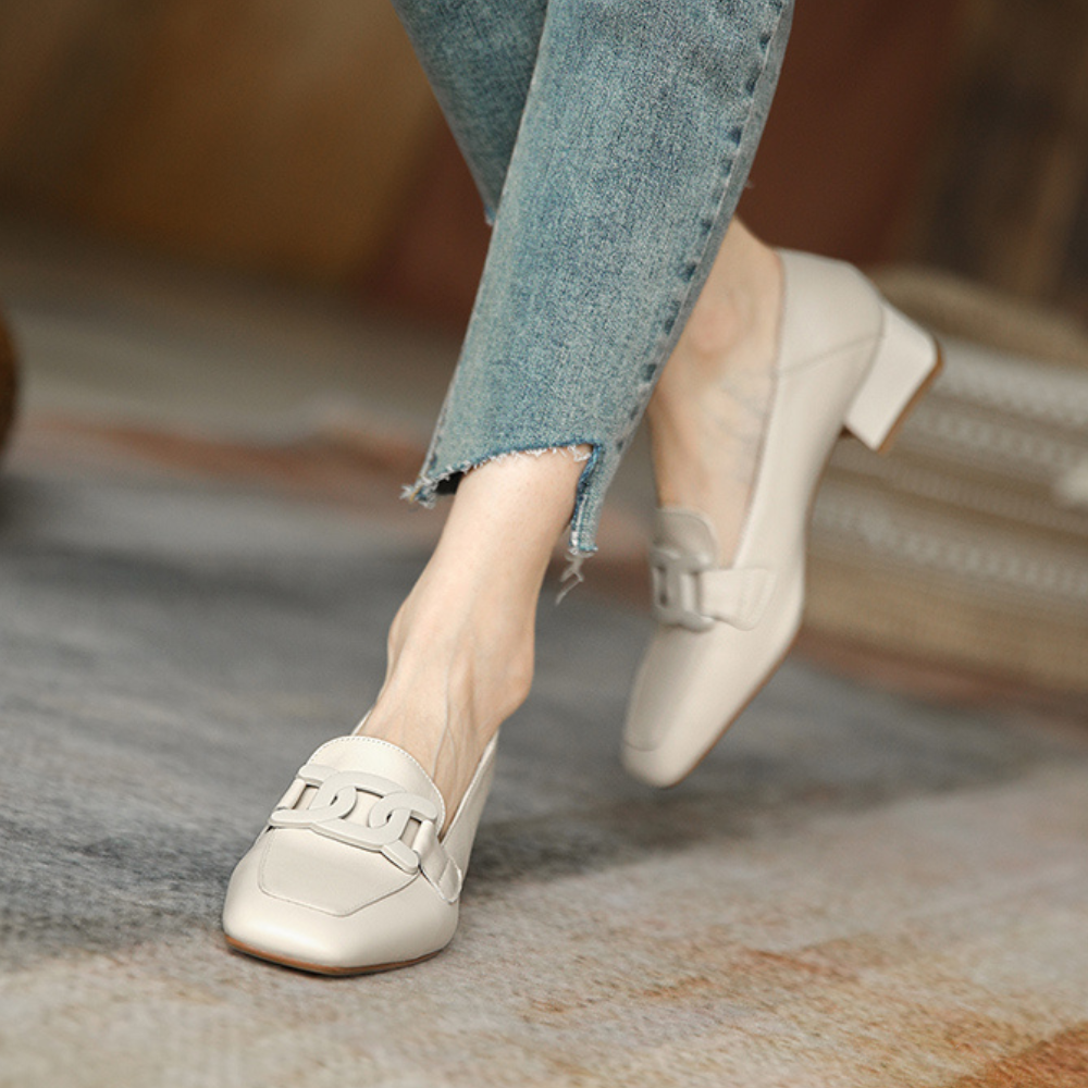 Women's Block Heel Loafers | Stable & Comfortable