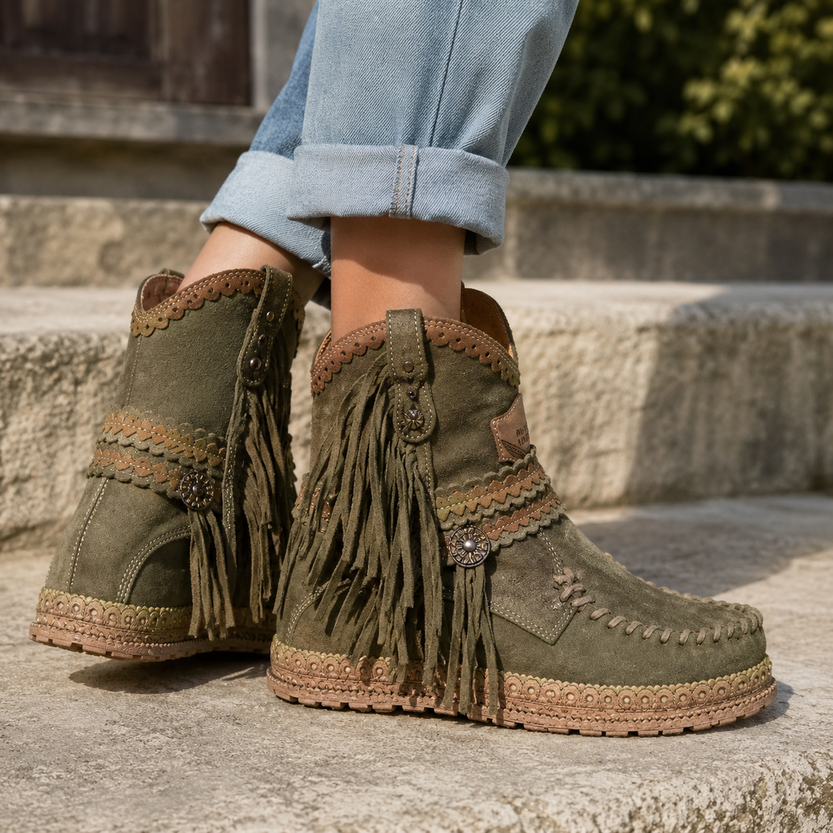 Women's Western Boots | Fringed Bohemian Design