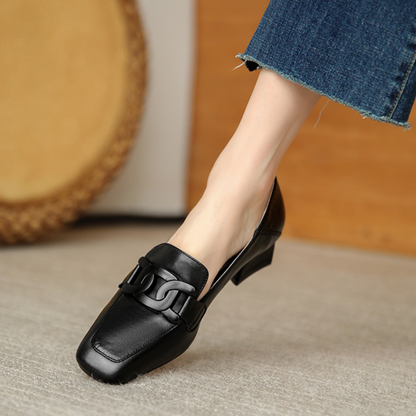 Women's Block Heel Loafers | Stable & Comfortable