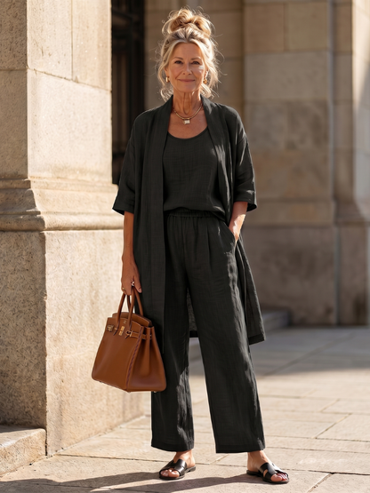 Women's Three Piece Trouser Set | Relaxed Fit & Lightweight 15