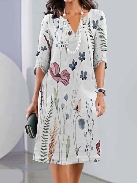 Floral Layered Dress for Parties and Events