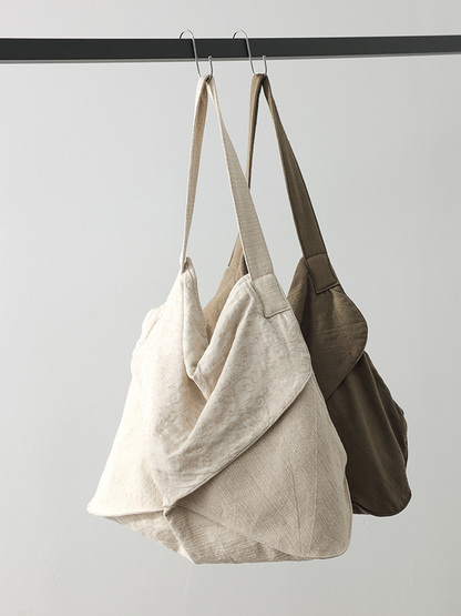 Women's Shoulder Bag | Floral Jacquard & Large Capacity 5