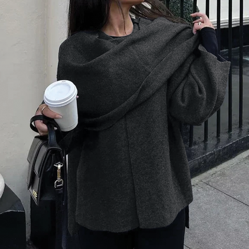 Women's Asymmetrical Winter Coat | Oversized & Warm 3