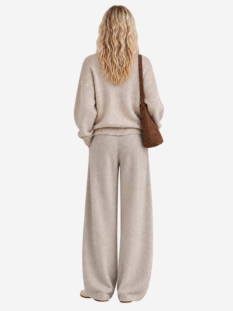 Women's Wide-Leg Trousers | Soft, Flowing Drape