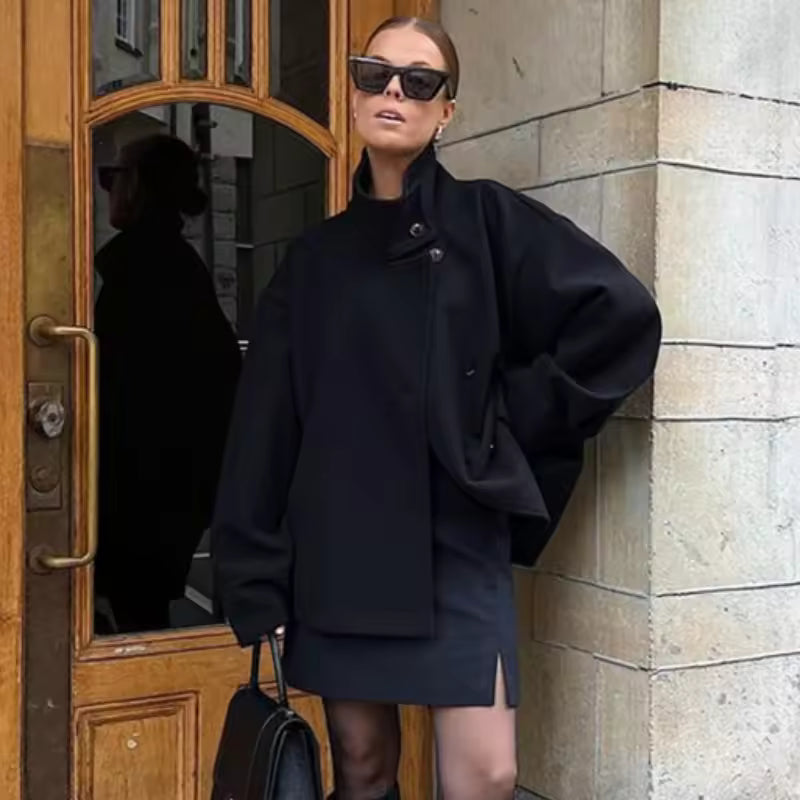 Women's Short Coat | Double-Breasted & Warm 7