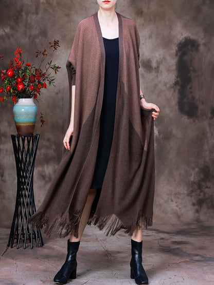 Women's Patchwork Coat | Irregular Cut & V-Neck Style 1