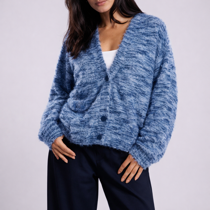 Women's Drop Shoulder Cardigan | Soft Comfort & V-Front Style 1