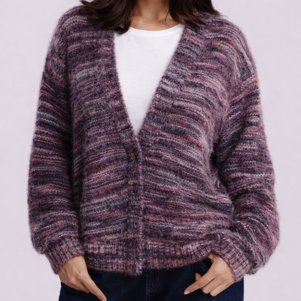 Women's Drop Shoulder Cardigan | Soft Comfort & V-Front Style 2