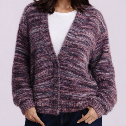 Women's Drop Shoulder Cardigan | Soft Comfort & V-Front Style 2