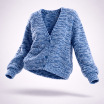 Women's Drop Shoulder Cardigan | Soft Comfort & V-Front Style 6