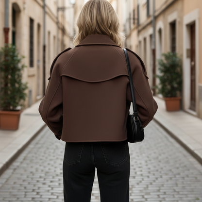 Women's Double-Breasted Jacket | Warm & Elegant