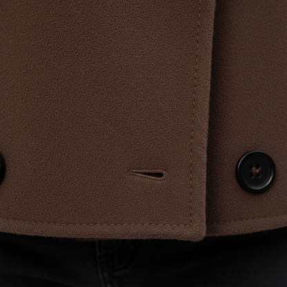 Women's Double-Breasted Jacket | Warm & Elegant