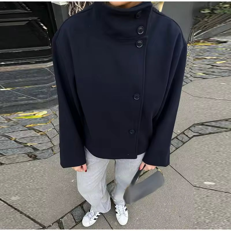 Women's Short Coat | Double-Breasted & Warm 8