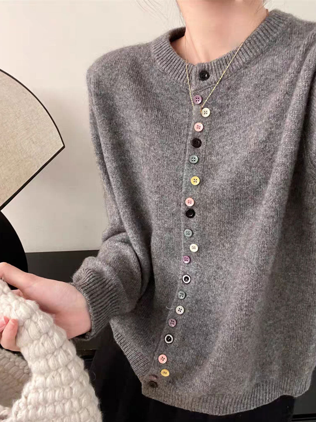 Women's Knit Cardigan | Buttoned Front & Soft Comfort 1