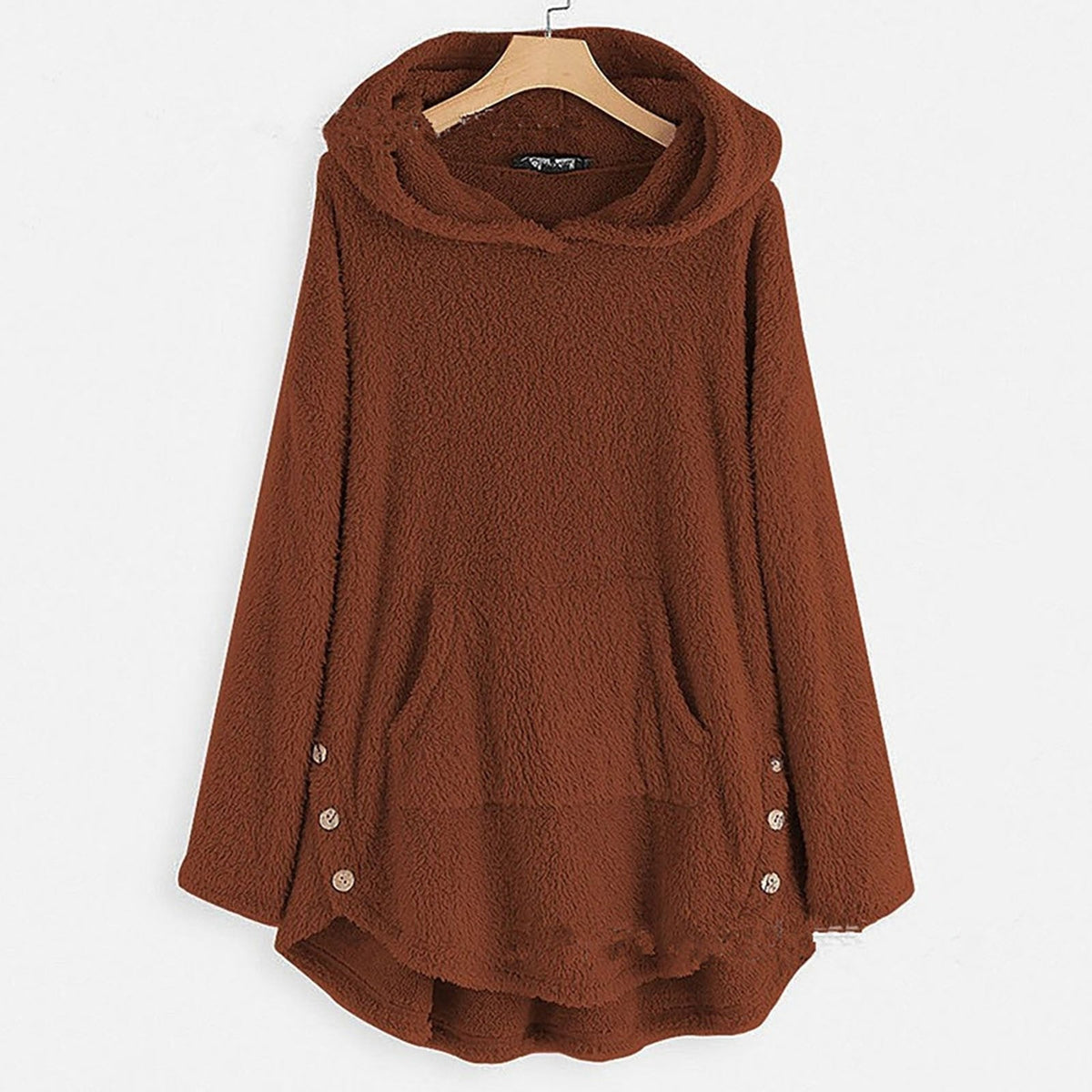 Women's Plush Hoodie | Cozy Chest Pocket Design