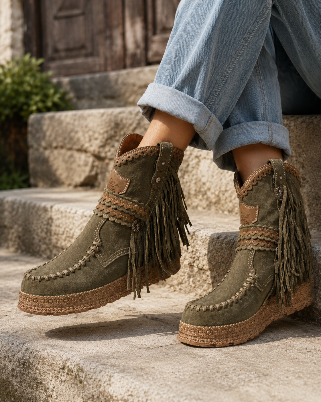 Women's Western Boots | Fringed Bohemian Design