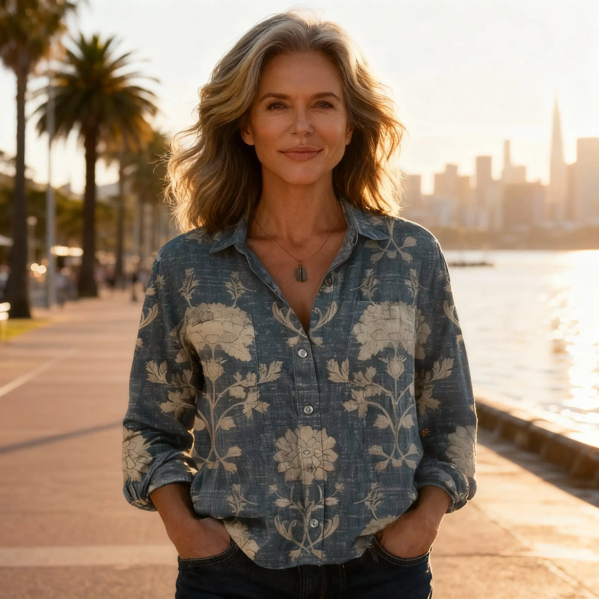 Women's Vintage Print Blouse | Breathable & Lightweight 6