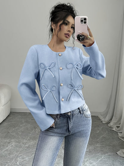 Women's Cropped Jacket | Bow Detail & Flattering Shape 5